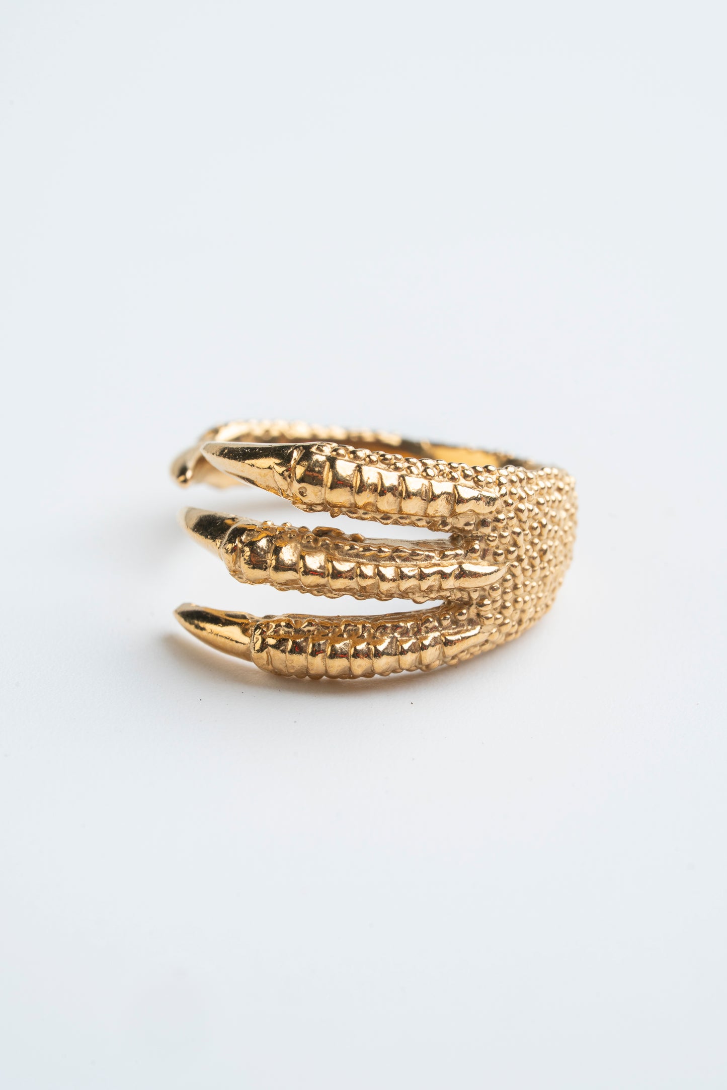 Anillo Garra de Pájaro: La sujeción dorada de la libertad.