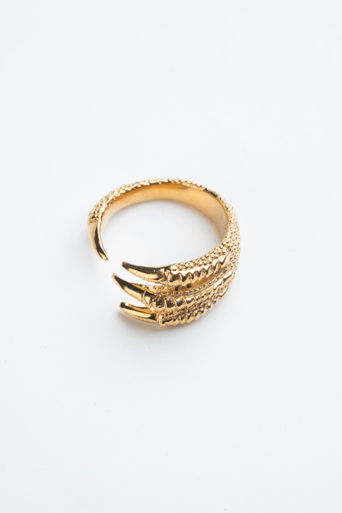 Anillo Garra de Pájaro: La sujeción dorada de la libertad.