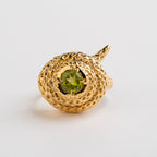 ANILLO SERPIENTE PERIDOTO