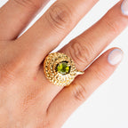 ANILLO SERPIENTE PERIDOTO