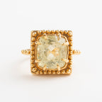 ANILLO IMPERIAL CUARZO LIMÓN: El Rayo de Luz en tu Corona Interior