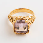 ANILLO CONFETTI AMETRINO: El Abrazo Místico del Alba