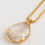 COLLAR CONFETTI CUARZO RUTILADO: El Hilo Dorado del Destino