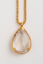 COLLAR CONFETTI CUARZO RUTILADO: El Hilo Dorado del Destino