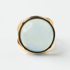 ANILLO AGUA MARINA MINIMALISTA: El Santuario de la Calma Infinita