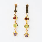 ARETES CONSTANTINOPLA TRICOLOR: Granate, Peridoto y Amatista
