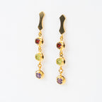 ARETES CONSTANTINOPLA TRICOLOR: Granate, Peridoto y Amatista