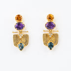 ARETES CONSTANTINOPLA: Citrino, Amatista y Topacio London Blue