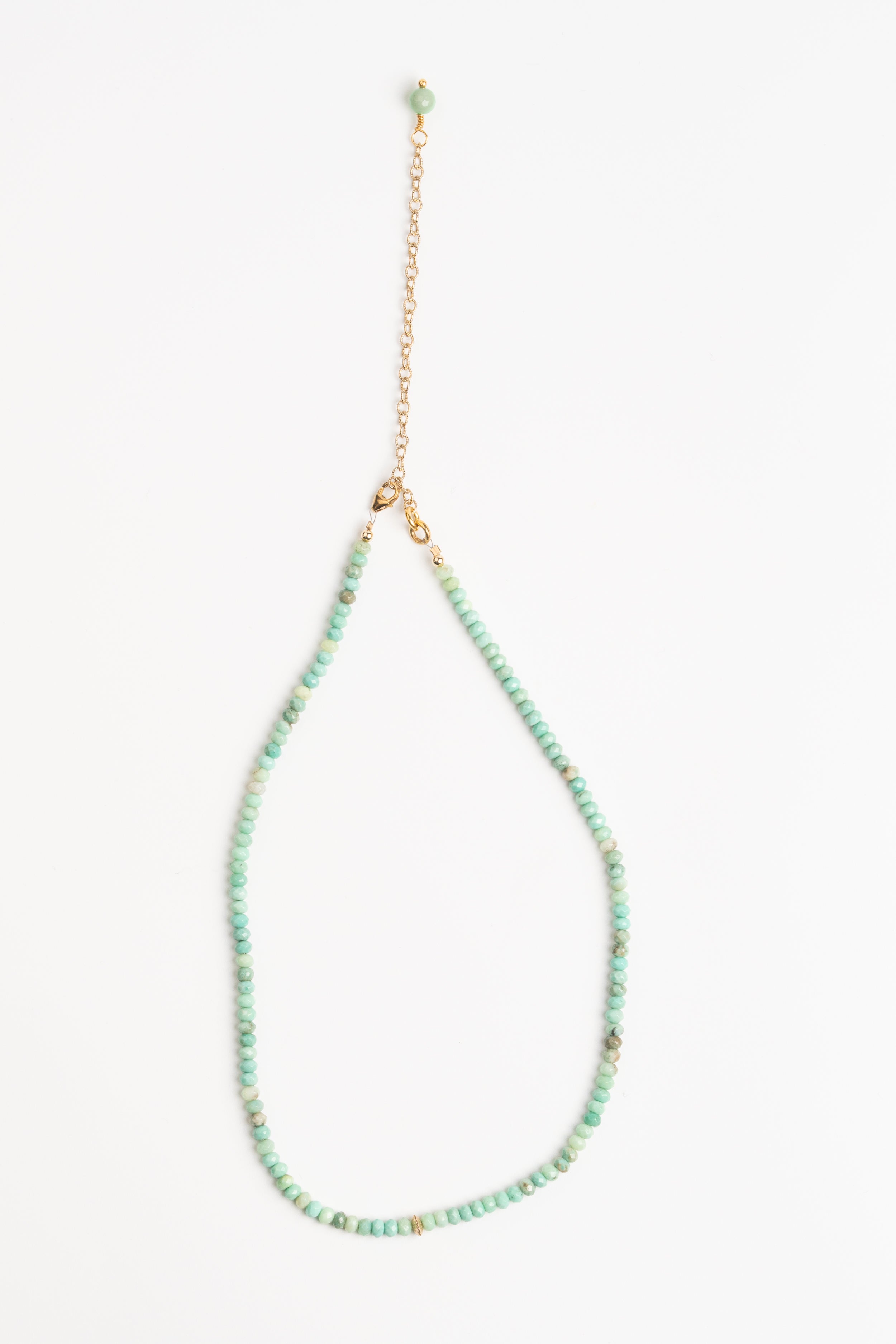 COLLAR CRISOPRASA FACETADA