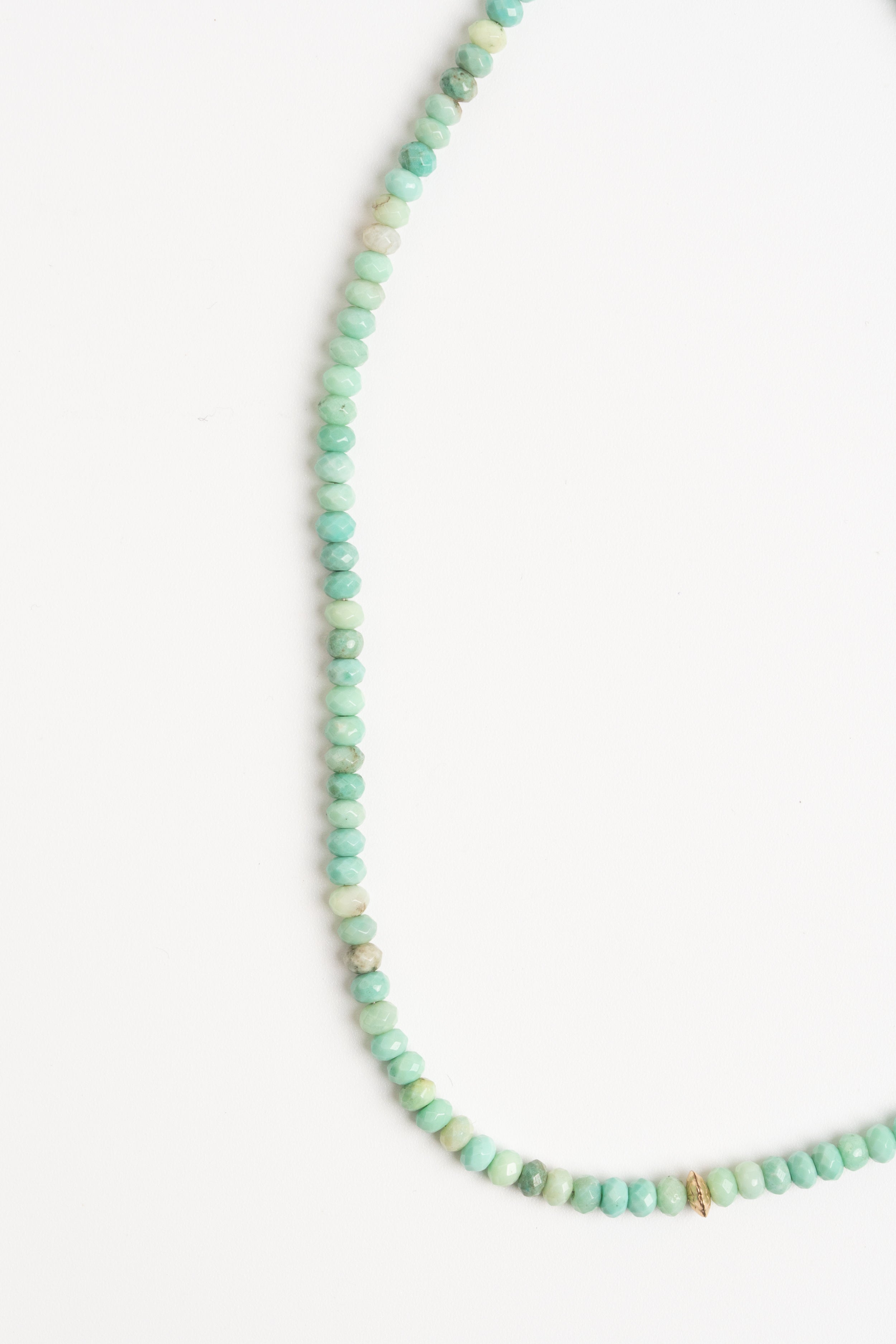 COLLAR CRISOPRASA FACETADA