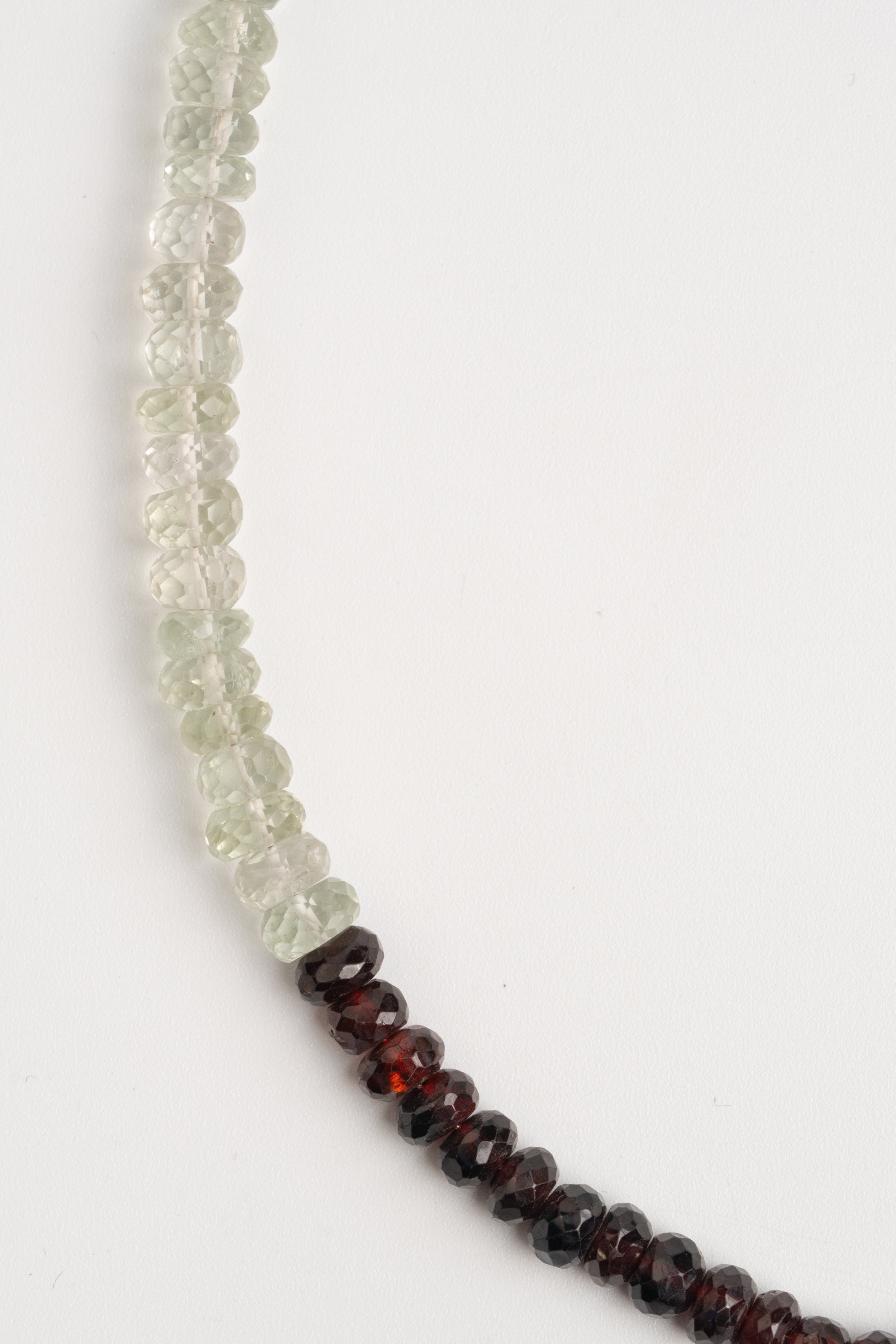 COLLAR AMATISTA MENTA CON GRANATE