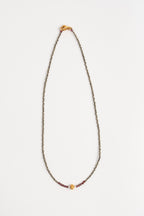 COLLAR PIRITA CON GRANATE