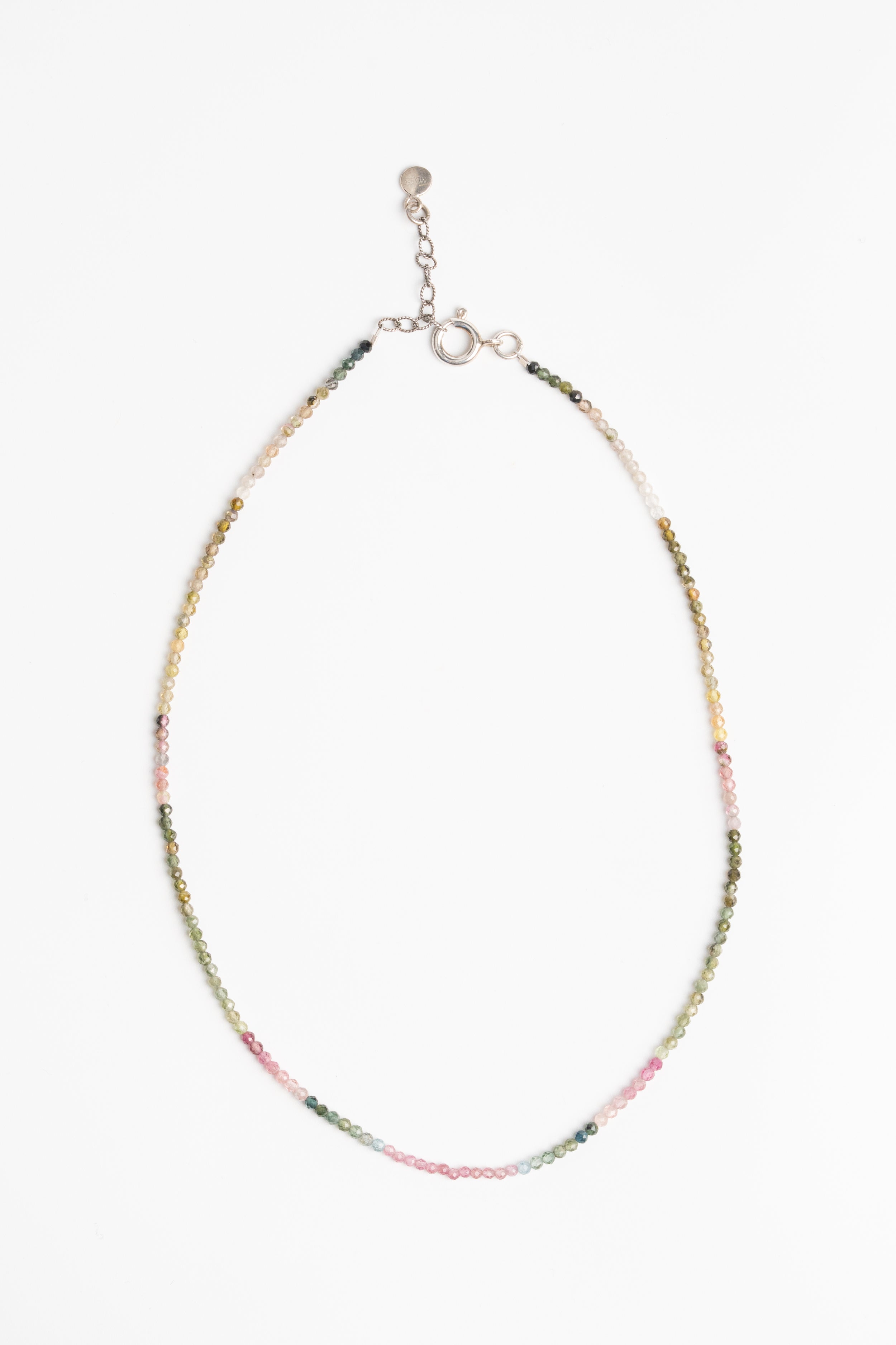 COLLAR TURMALINA MULTICOLOR FACETADA