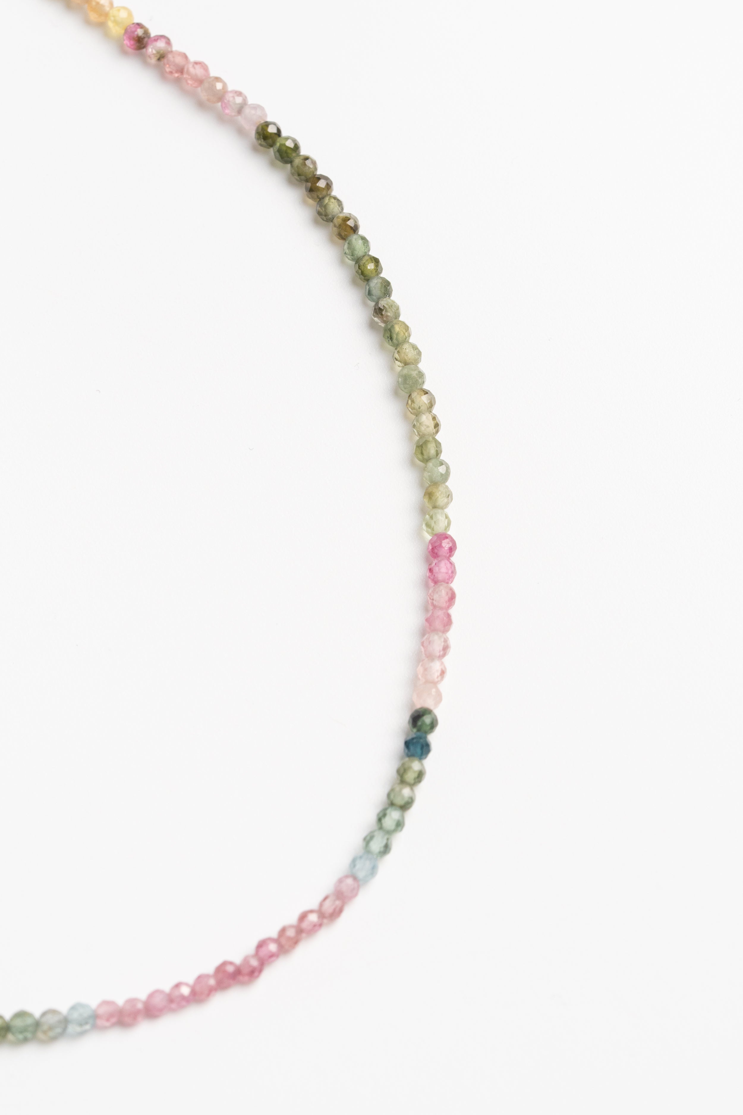 COLLAR TURMALINA MULTICOLOR FACETADA