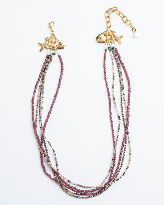 COLLAR PECES: El Fluir Ancestral de la Tierra y el Mar