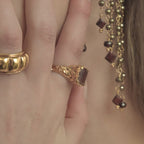 ANILLO CONFETTI AMETRINO: El Abrazo Místico del Alba