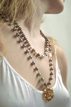 COLLAR FLOR PASIÓN: El Jardín Submarino de la Sabiduría