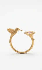 ANILLO COLIBRÍ EN FLOR: El Instante Eterno de la Naturaleza