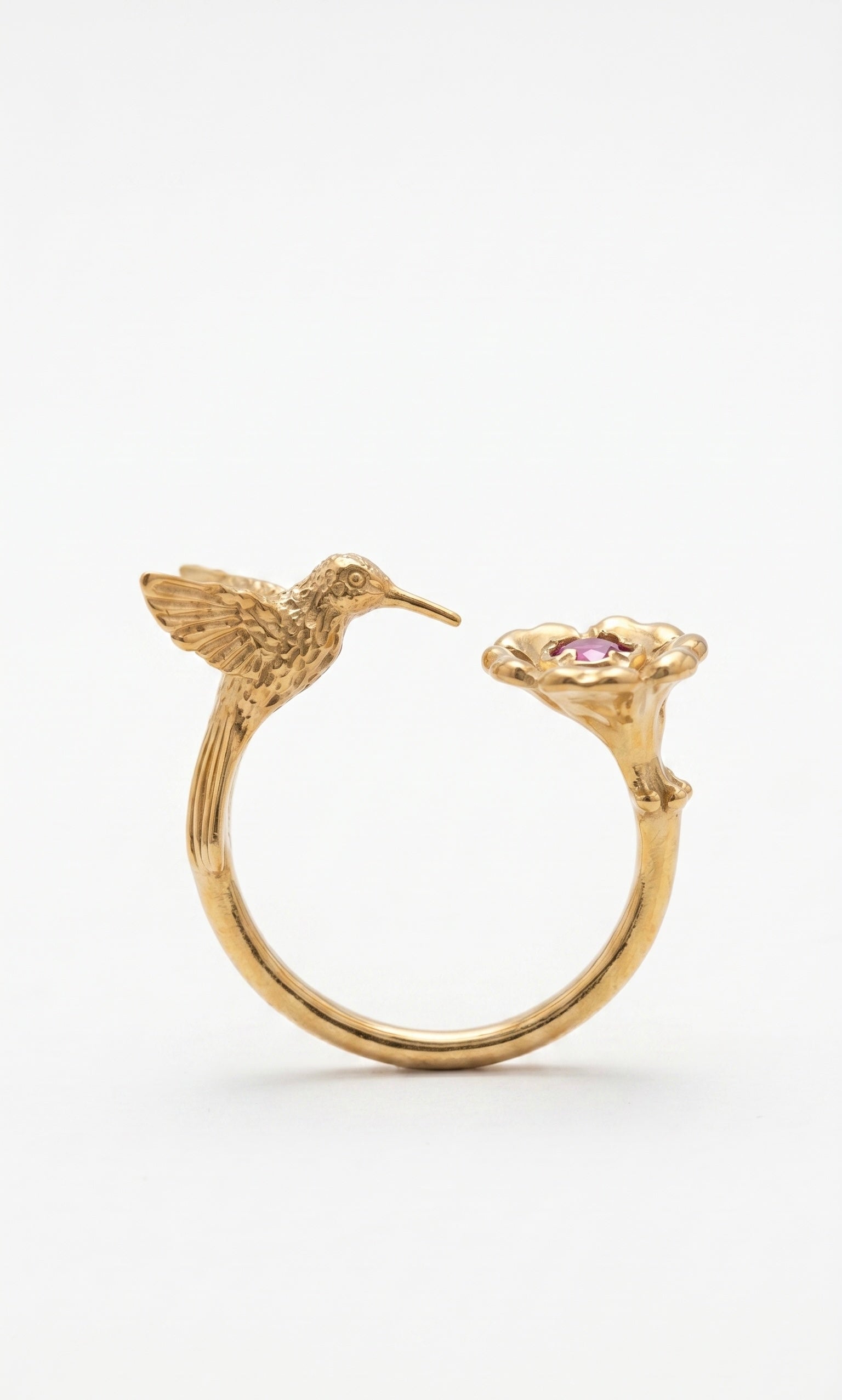 ANILLO COLIBRÍ EN FLOR: El Instante Eterno de la Naturaleza