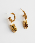 ARETES ESCARABAJO RINO CHICO