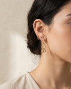 ARETES ESCARABAJO TORO: Fuerza Ancestral