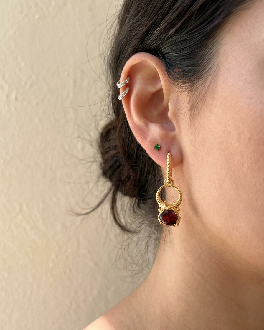 ARETES ESCARABAJO TORO